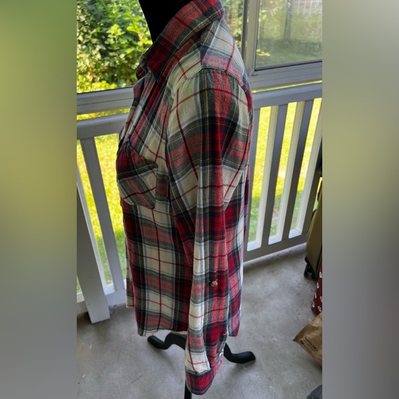 Miami Plaid Casual Button Down Women’s Shirt - Picture 2 of 7